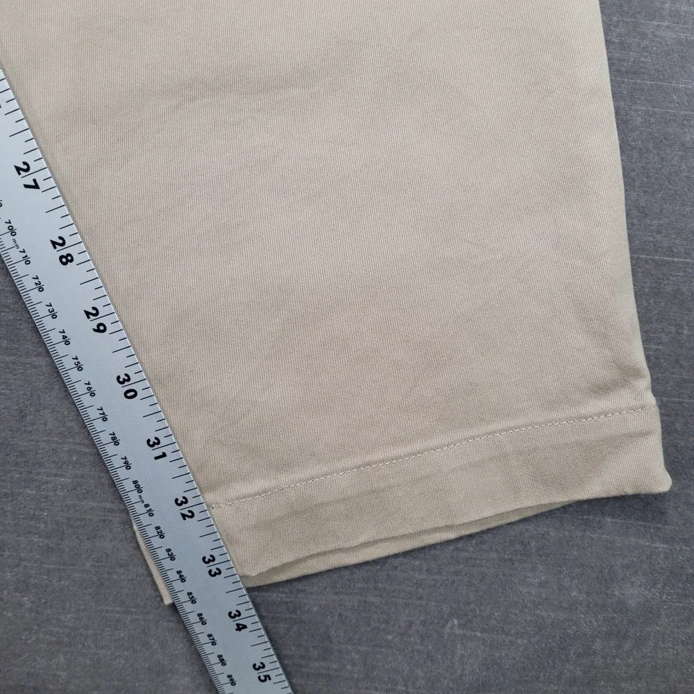 Banana Republic Aiden Chino Mens Actual Sz 34x33 Khaki Tan Slim Fit Cotton Pants
